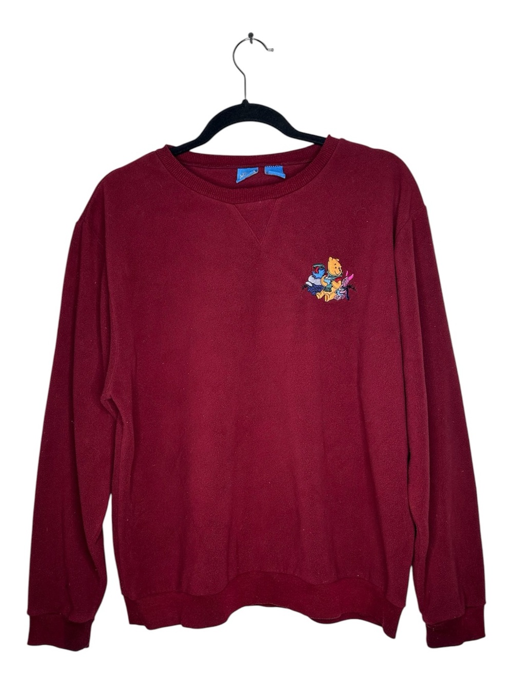 Vintage Disney Winnie the Pooh Burgundy Crewneck Sweatshirt